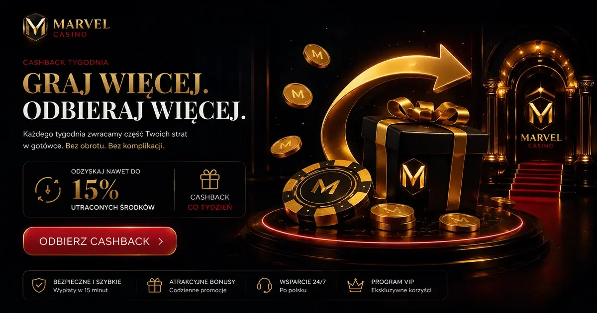 Marvel Casino cashback tygodnia i dodatkowe promocje